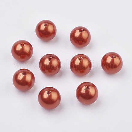 Perles acryliques en perles d'imitation X-PACR-16D-53-1