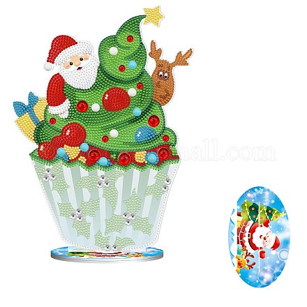 Diy рождественская тема дисплей декор наборы для алмазной живописи XMAS-PW0001-101I-1