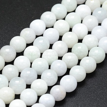 Perles de jadéite naturel brins G-I206-05-10mm-1