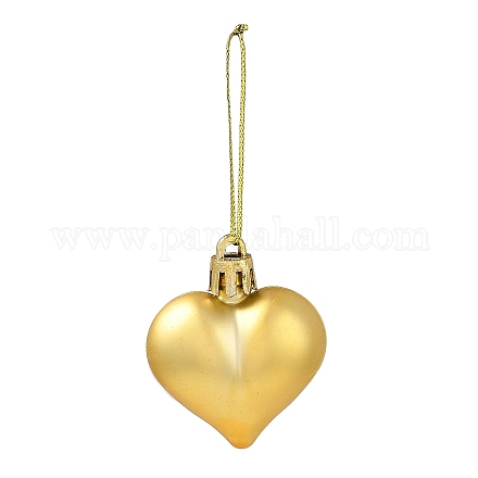 Decorazioni con ciondoli a forma di cuore in plastica placcata per San Valentino KY-D020-02A-1