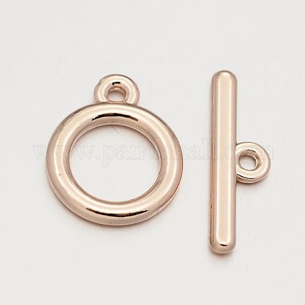 Jewelry Clasps Alloy Ring Toggle Clasps PALLOY-J218-032RG-FF-1