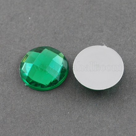 Acrílico diamante de imitación cabujones GACR-R002-8mm-06-1