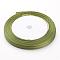 Single Face Satin Ribbon, Polyester Ribbon, Green, 1/4 inch(6mm), about 25yards/roll(22.86m/roll), 10rolls/group, 250yards/group(228.6m/group)