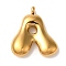 Ion Plating(IP) 304 Stainless Steel Pendants, Balloon Letter Charm, Golden, Letter A, 25x22x6mm, Hole: 2mm