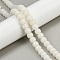 Natural Bodhi Root Beads Strand, Buddha Beads, Rondelle, White, 9x7mm, Hole: 1.2mm, about 82pcs/strand, 25.20''(64cm)