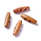 Natural Wood Buttons, Horn Toggle Buttons, 2-Hole, for Sewing Accessories, Peru, 32x12x11.5mm, Hole: 5.4mm