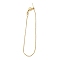 Rack Plating Brass Box Chain Bracelet Making, with Lobster Claw Clasps, Long-Lasting Plated, Cadmium Free & Lead Free, Light Gold, 8-1/2 inch(21.7cm)
