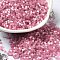 Glass Bugle Beads, Imitation Cat Eye, Cylinder, Pale Violet Red, 2x1.5mm, Hole: 1.2mm, about 2777pcs/10g