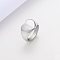Heart 201 Stainless Steel Finger Rings, Stainless Steel Color, US Size 8(18.1mm)