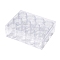 Plastic Bead Storage Containers, Rectangle, Clear, 16x12.2x5.5cm, Capacity: 20ml(0.67 fl. oz), about 12pcs/Set
