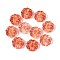 Glass Beads, Flower, Coral, 13.5x5.5mm, Hole: 1mm