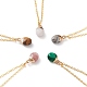 Natural & Synthetic Gemstone Pendant Necklaces NJEW-JN03228-1