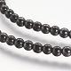Non-magnetic Synthetic Hematite Beads Strands G-P218-08-B-1