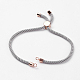 Nylon Twisted Cord Bracelet Making MAK-K007-05RG-1