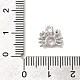 Подвески из платины и латуни с микропаве из прозрачных кубических цирконий на тему морских животных KK-U031-01P-07-3