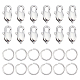 DICOSMETIC 20Pcs 316 Surgical Stainless Steel Lobster Claw Clasps STAS-DC0002-30-1