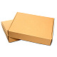 クラフト紙の折りたたみボックス  段ボール箱  私書箱  淡い茶色  37x27x7cm OFFICE-N0001-01I-1