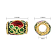 Perlas de esmalte de aleación de estilo chino X-ENAM-L015-07A-G-5