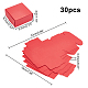 紙箱  フリップカバー  正方形  クリムゾン  2-1/2x2-1/2x1-1/8インチ（6.5x6.5x3cm） CON-WH0080-24B-3