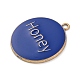 Pendentifs d'émail en alliage&nbsp;ENAM-M009-02D-04G-2