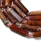 Hilos de cuentas de ágata natural craquelada al fuego (teñidas y calentadas)&nbsp;G-A312-A03-01-4