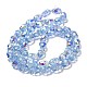 Chapelets de perles en verre électroplaqué EGLA-D030-04E-2