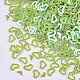 装飾アクセサリー  ポリ塩化ビニールのプラスチック製のスパンコール/スパンコールビーズ  ABカラーメッキ  ハート  薄緑  1.6~3x2.7~4x0.4mm  約230000個/500g PVC-T021-08D-2