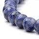 Нити бусины из натуральной бразильской голубой яшмы G-S259-36-6mm-3