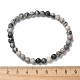 Armbänder aus natürlichem Netzsteinperlenstretch&nbsp;BJEW-K212-A-021-4