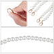 Cadenas de correa de bolso de perlas de imitación de plástico abs FIND-PH0004-06-4