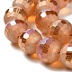 Electroplate Glass Beads Strands EGLA-Z001-03A-FR06-3