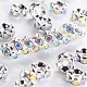 Brass Rhinestone Spacer Beads RB-A014-L6mm-28S-NF-1