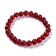 Gefärbte natürliche Jade Perlen Stretch-Armbänder BJEW-G633-B-2