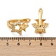 Серьги-клипсы из латунного микро-паве с прозрачными фианитами EJEW-F895-22A-G-5