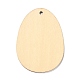 Bricolage artisanat pendentifs de découpes en forme d'oeuf de pâques AJEW-P087-B02-10-3