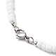 Plastic & Glass Pearl & Seed Beaded Bracelet and Necklace SJEW-JS01255-6