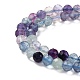 Natural Fluorite Beads Strands G-K315-B01-3