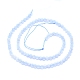 Chapelets de perles en agate avec dentelle bleue naturelle G-I279-E16-2