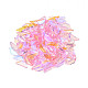 ガラスラインストーンカボション  ネイルアートの装飾の付属品  多面カット  台形  ピンク  6.5x2x1mm MRMJ-N027-033B-2
