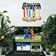 Football & Skiing Theme Iron Medal Hanger Holder Display Wall Rack ODIS-WH0021-507-7