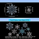 AHANDMAKER 45 Pcs Christmas Snowflake Ornaments DIY-GA0005-28-2