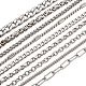 Bracciali unisex a catena in acciaio inossidabile 304 BJEW-TA0001-05P-3