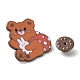 Bear with Bag & Rabbit Enamel Pins JEWB-Q036-02B-3
