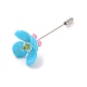 Épinglette fleur perlée acrylique JEWB-BR00086-3