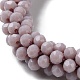 Bracelet extensible tressé en perles de verre au crochet BJEW-S144-002E-09-2