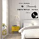 単語のpvcウォールステッカーと長方形  家の居間の寝室の装飾のため  女性の模様  380x980mm DIY-WH0228-186-4