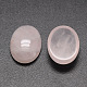 Óvalo cabuchones naturales de cuarzo rosa G-K020-25x18mm-07-2