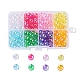 8 couleurs de perles acryliques transparentes écologiques MACR-X0020-04-8mm-1