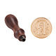 PandaHall Elite DIY Letter Scrapbook Brass Wax Seal Stamps and Wood Handle Sets AJEW-PH0010-R-4