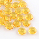 Fleurs de perles de verre transparent X-GLAA-R160-M-2